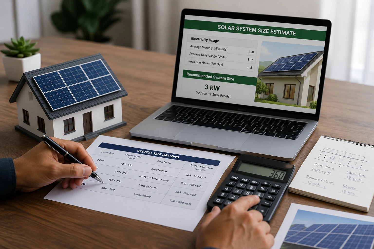 What Size Solar Panel System Do You Need for Home Solar Installation in Kerala?
