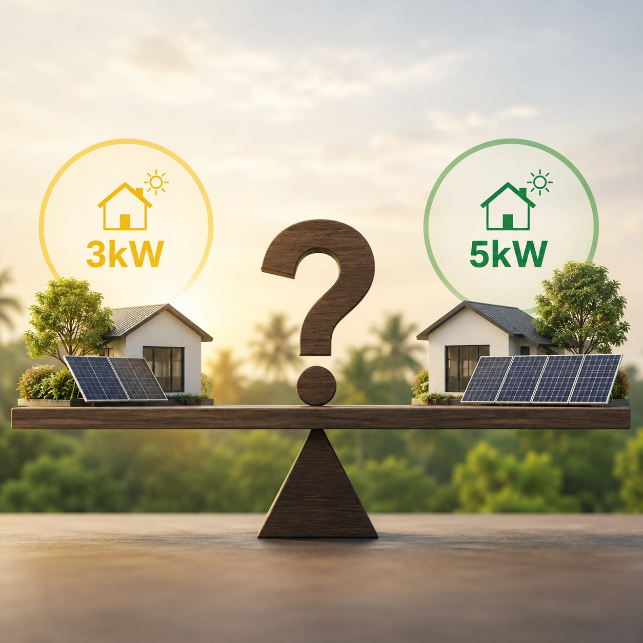 3kW vs 5kW Solar System for a Kerala Home: Which Should You Choose?