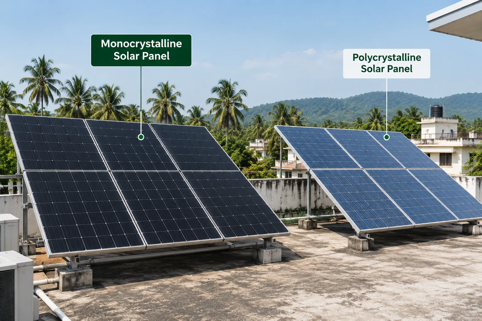 Monocrystalline vs Polycrystalline Solar Panels: What Should Kerala Homeowners Know?